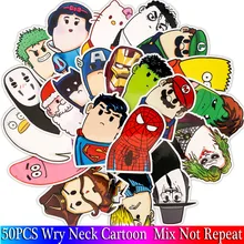 50PCS Cute Anime Sticker Funny Cartoon Figure Decal Sticker For Children DIY Luggage Laptop Motorcycle Skateboard Guitar Sticker