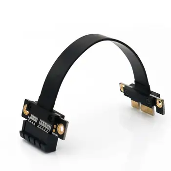 

24cm Extension Adapter 180 Degree PCI Express Gen3 36 Pin 1X 16X Gold Plated Miner Graphics Card Extension Adapter Cable Wire