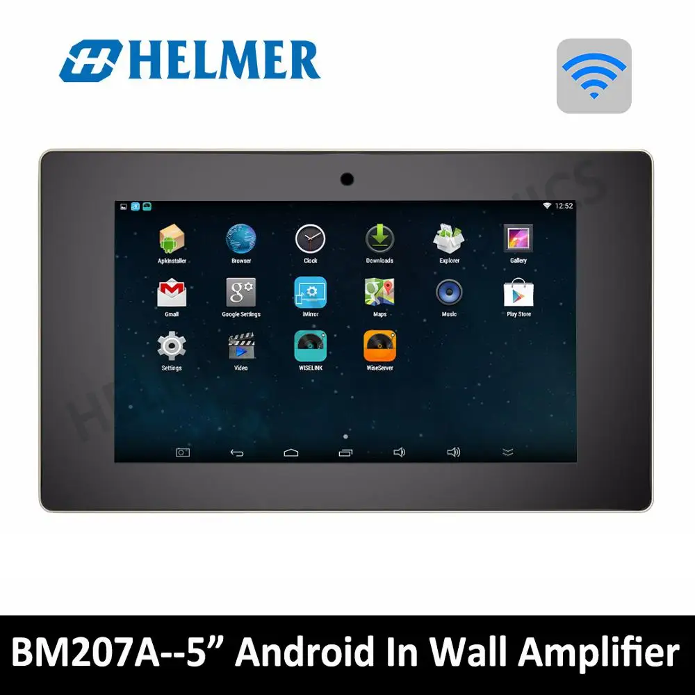 5"touch screen Multi room home audio visual System,In wall