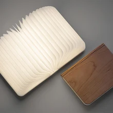 USB зарядка книги ночник светодиодный складной ночник цветной кожаный креативный Подарочная книга