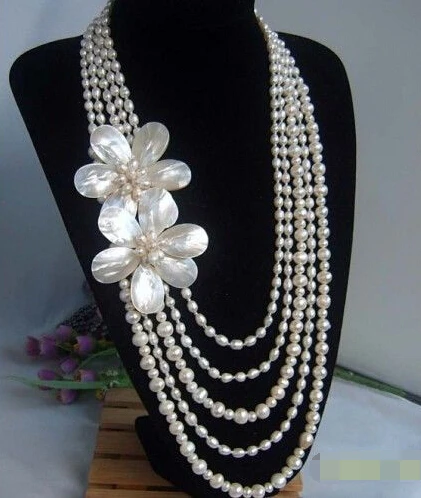 

Miss charm Jew.616 BEAD NECKLACE,BEADED JEWELRY,PARTY JEWELRY,MULTI-STRAND PEARL NECKLACE (A0501)