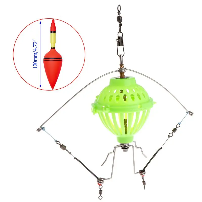 Fishing Alarm Automatic Launcher Spring Up Bait Lure Cage Multi