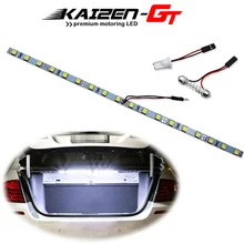 Tira de luz LED superbrillante para maletero de coche, iluminación Interior para área de carga, compartimento de equipaje, azul hielo/Blanco/azul, 18-SMD