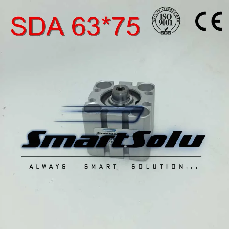 Free Shipping SDA 63*75 63mm bore 75mm stroke double acting valve actuator cylinder pneumatic SDA63-75 compact air cylinders Free Shipping SDA 63*75 63mm bore 75mm stroke double acting valve actuator cylinder pneumatic SDA63-75 compact air cylinders