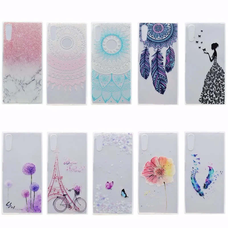 For Sony Xperia XZ Case 5.2 inch Cartoon Flower Soft TPU Phone Case For Sony Xperia XZ F8331 Case Silicone Protective Back Cover (2)