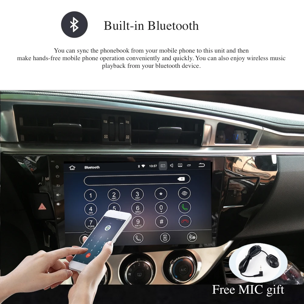 Perfect Car Radio GPS Android 9.0 1 Din For Toyota Corolla 2014 2015 2016 Radio 4-core Multimedia Support DAB DVR carplay camera TPMS 2 Perfect Car Radio GPS Android 9.0 1 Din For Toyota Corolla 2014 2015 2016 Radio 4-core Multimedia Support DAB DVR carplay camera TPMS 2