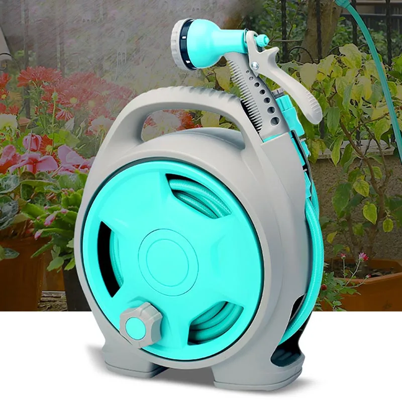 

HoseReelSETGardenWateringToolSprayStandNozzleShelfHoseHouseholderCarWasherBoxMiniWaterPipeHouseholdingStorageRack