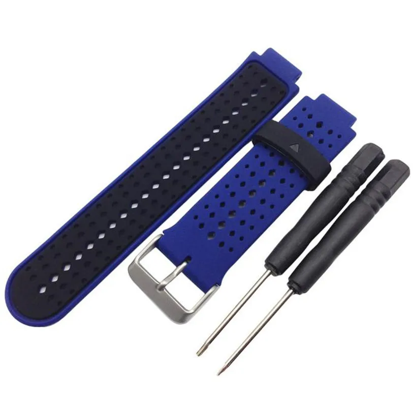 

HL Soft Silicone Replacement Wrist Watch Band for Garmin Forerunner 220 230 235 630 620 Aug 30E22