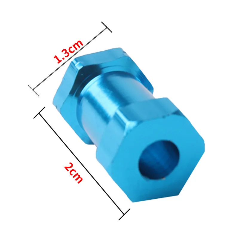 4 шт. 1/10 Алюминиевый 12 мм шестигранный концентратор колеса 200 мм удлиняющий адаптер длинный комбинированный соединитель для радиоуправляемого автомобиля HSP Axial Traxxas запчасти