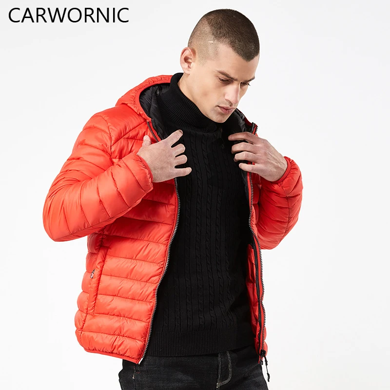 CARWORNIC Winter Jacket Men Fashion Warm Windproof Thick Hooded Thermal Men Parkas Casual Cotton Padded Outerwear Zipper Jacket CARWORNIC Winter Jacket Men Fashion Warm Windproof Thick Hooded Thermal Men Parkas Casual Cotton Padded Outerwear Zipper Jacket