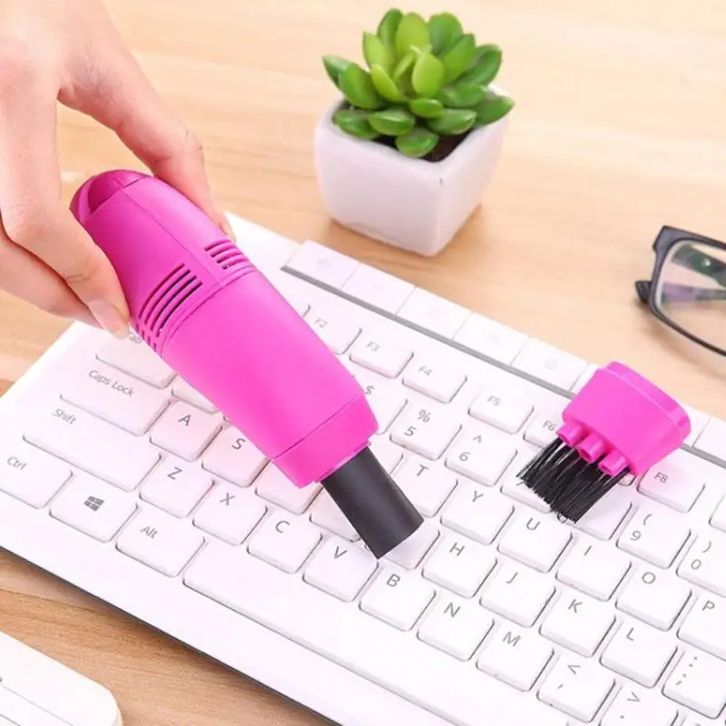 

Handheld Mini USB Vacuum Cleaner Dust Cleaning Brush Kit For Car Interior Air Vent Keyboard PC Laptop LED Dust Collector