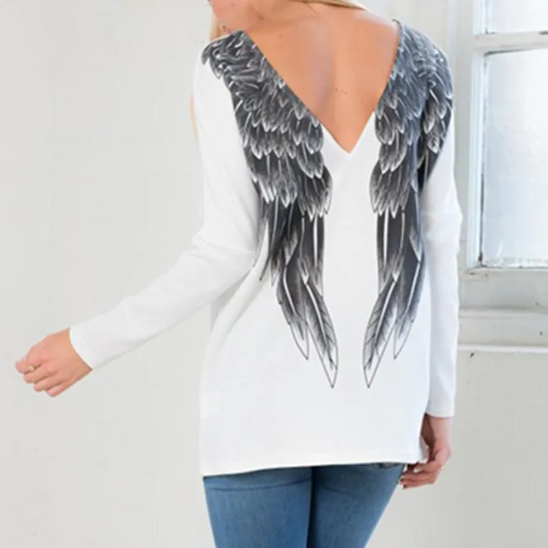 angel wings on shirt