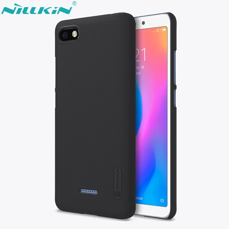

NILLKIN Phone Cases for Xiaomi Redmi 6A Case Redmi6A Cover Hard PC Protective Shell Frosted Back Cover & HD Screen Protector