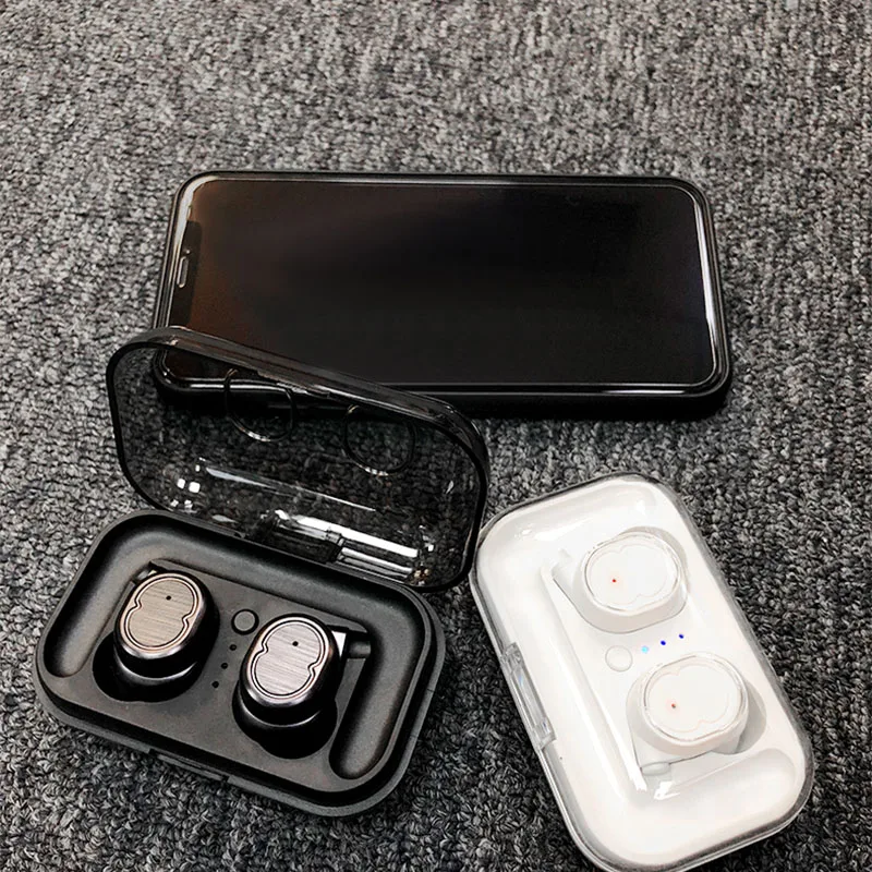 

High-quality 2018 hot style 5.0 bluetooth tws8 dual bluetooth headset touch-screen true wireless invisible headset mini bluetoot