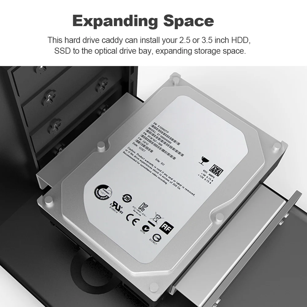 ORICO алюминиевый внутренний жесткий диск HDD корпус Монтажный кронштейн 5,2" до 2,5 или 3,5" монтажный комплект с винтами Hdd Чехол