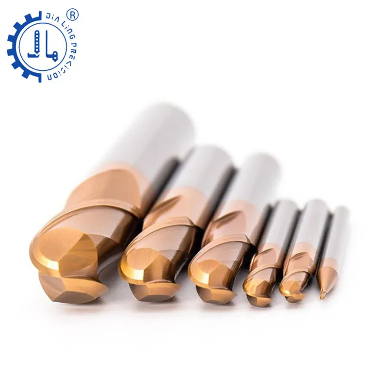 

1pc HRC65 Two Flute coated tapered ball nose end mills nose cutter ball nose milling cutter