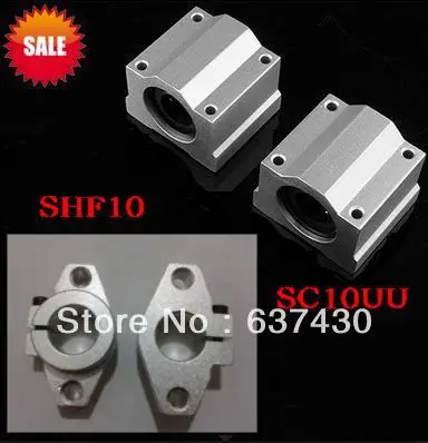 

100pcs SHF10 Linear Shaft Supports+ 100pcs SC10UU linear block bearing