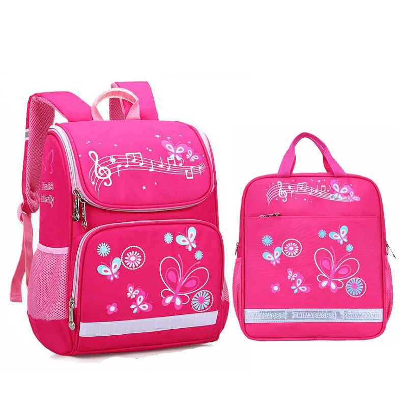 Новые детские школьные сумки для подростков, для мальчиков и девочек ортопедический рюкзак с принтом бабочки; автомобиля школьная сумка 2 шт./компл. Детская сумка для книг