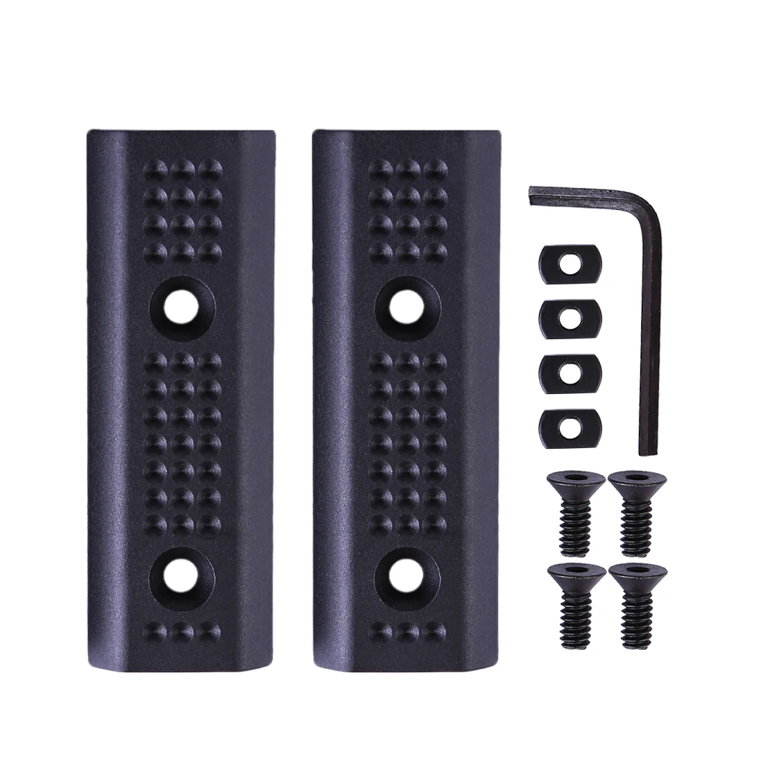 

2Pcs Jingji Nylon Keymod Rails Cover Rail Panels For RIS/RAS/Rails With Keymod System - Black