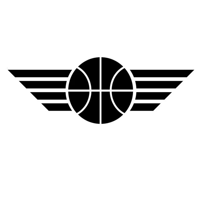 16 5cm 5 8cm Fashion Silhouette Basketball With Wings Vinyl Sports Car Sticker S9 0269 Basketball Car Stickers Basketball Carcar Sticker Aliexpress