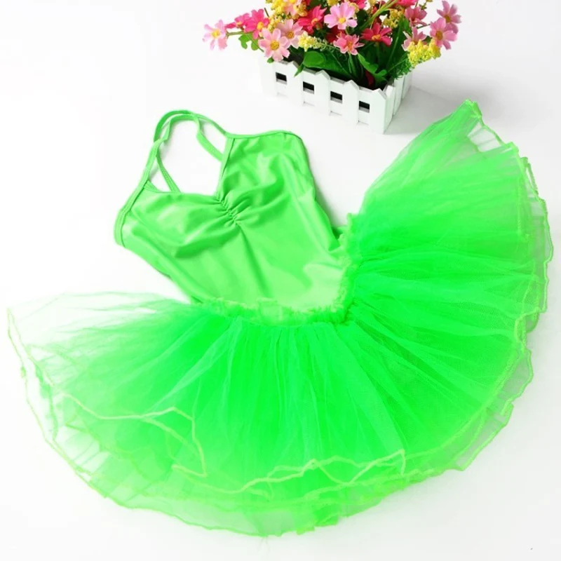 ; балетное платье для девочек; Одежда для танцев для девочек; Детские балетные костюмы для девочек; танцевальное трико для девочек; танцевальная одежда - Цвет: green