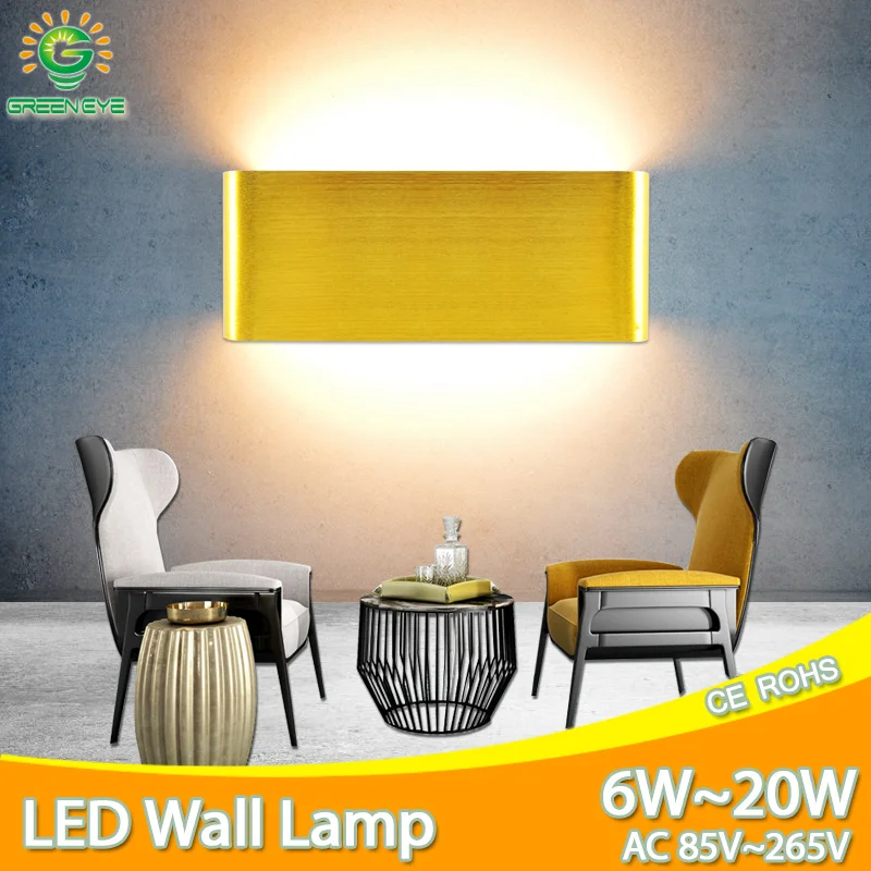

wall lamp Modern Sconce Stair led wall light 20W 14W 8W 6W Aluminum shell AC 110V 220V Indoor Lighting Bedroom Lamp Home Hallway