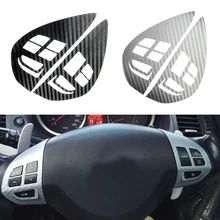Pulsante Interruttore Volante Audio Pulsante di Controllo di Crociera Sticker Copertura Trim Per Mitsubishi ASX Lancer Outlander RVR Pajero Sport