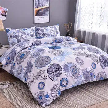 

ZEIMON Comfortable Home Textiles Mandala 3pcs Bedding Set Polyester Duvet Cover Set Luxury 3D Printing Queen Size