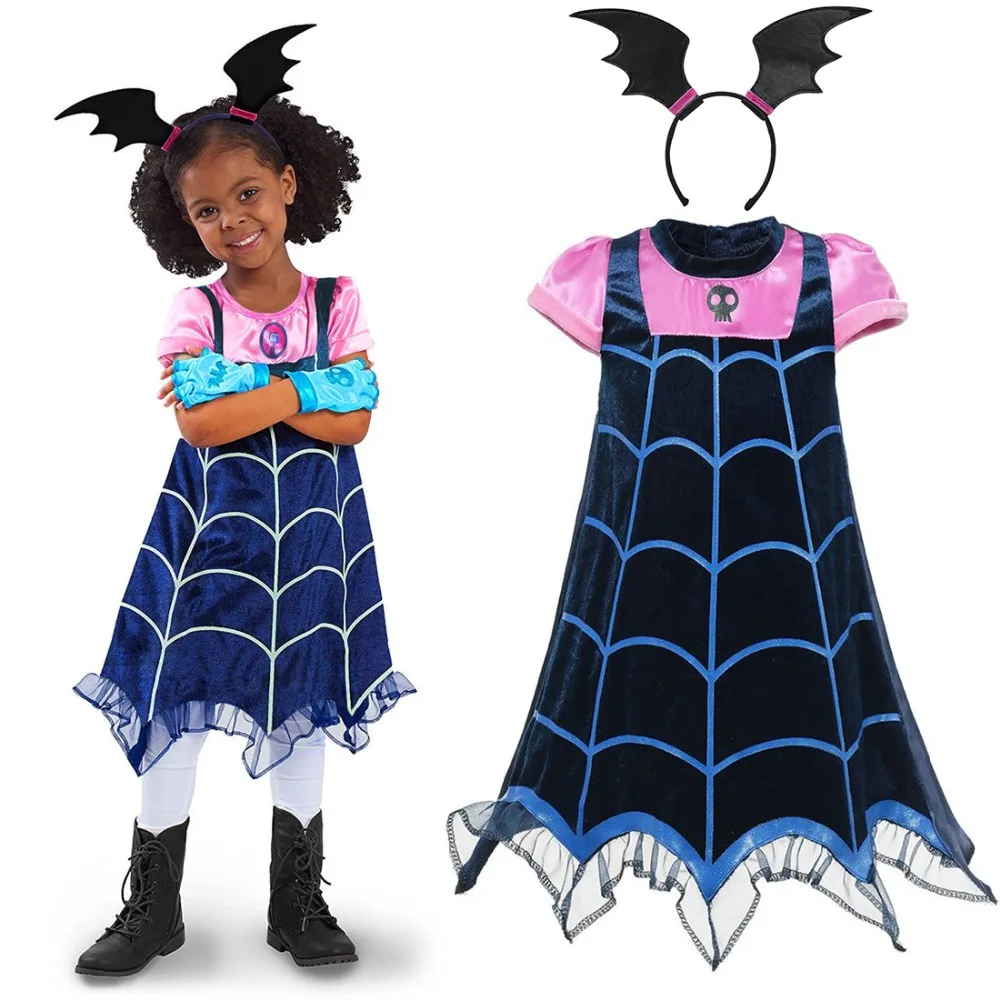 

Girls Vampirina Costume Vampire Cosplay Children's Dresses Kids Halloween Carnival Fancy Party Dress For Girl Streetwear Clothes