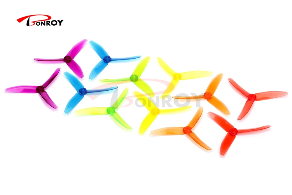 

DYS 12 pairs 5040 5 inch tri-balde / 3 blade FPV racing prop PC propeller XT50403 5x4 CW CCW for racing frame free shipment