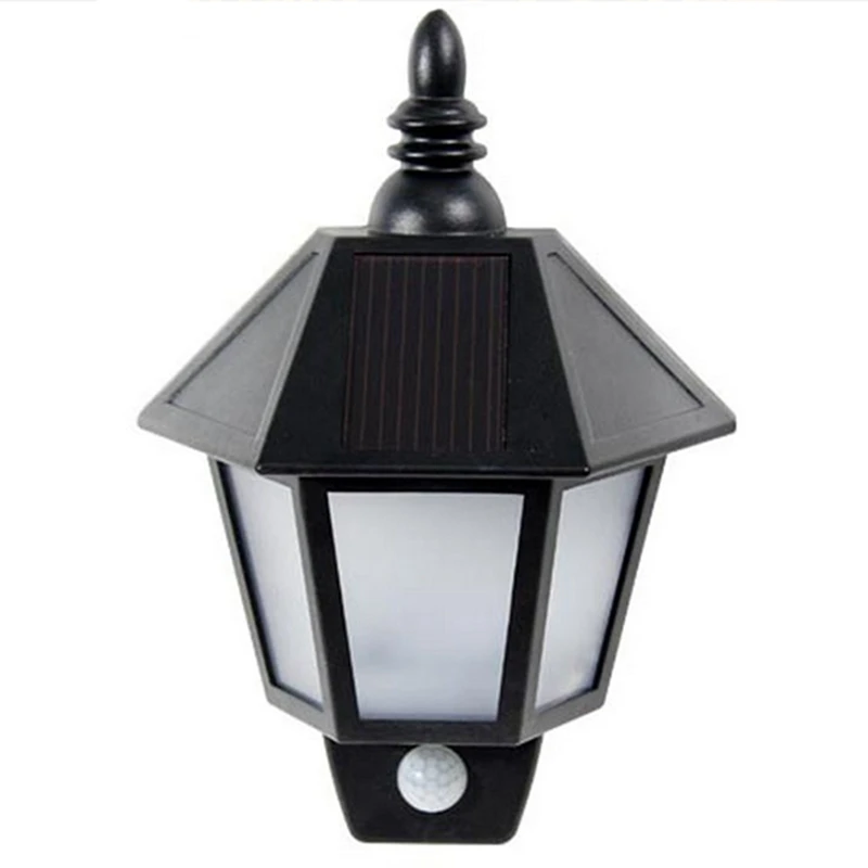 

New Waterproof PIR Infrared Body Motion & Light Sensor Solar Power Panel Outdoor LED Wall Yard Garden Light Lamp White On/Off