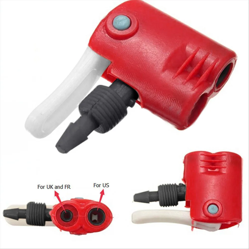 UK Bicycle Cycle Tyre Tube Replacement Presta Dual Head Air Pump Adapter Valve