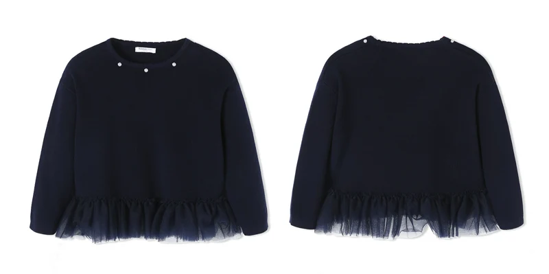 Balabala/осенний кардиган для девочек; свитер для маленьких девочек из гренадина; одежда для детей; кашемировый свитер; вязаная одежда для девочек