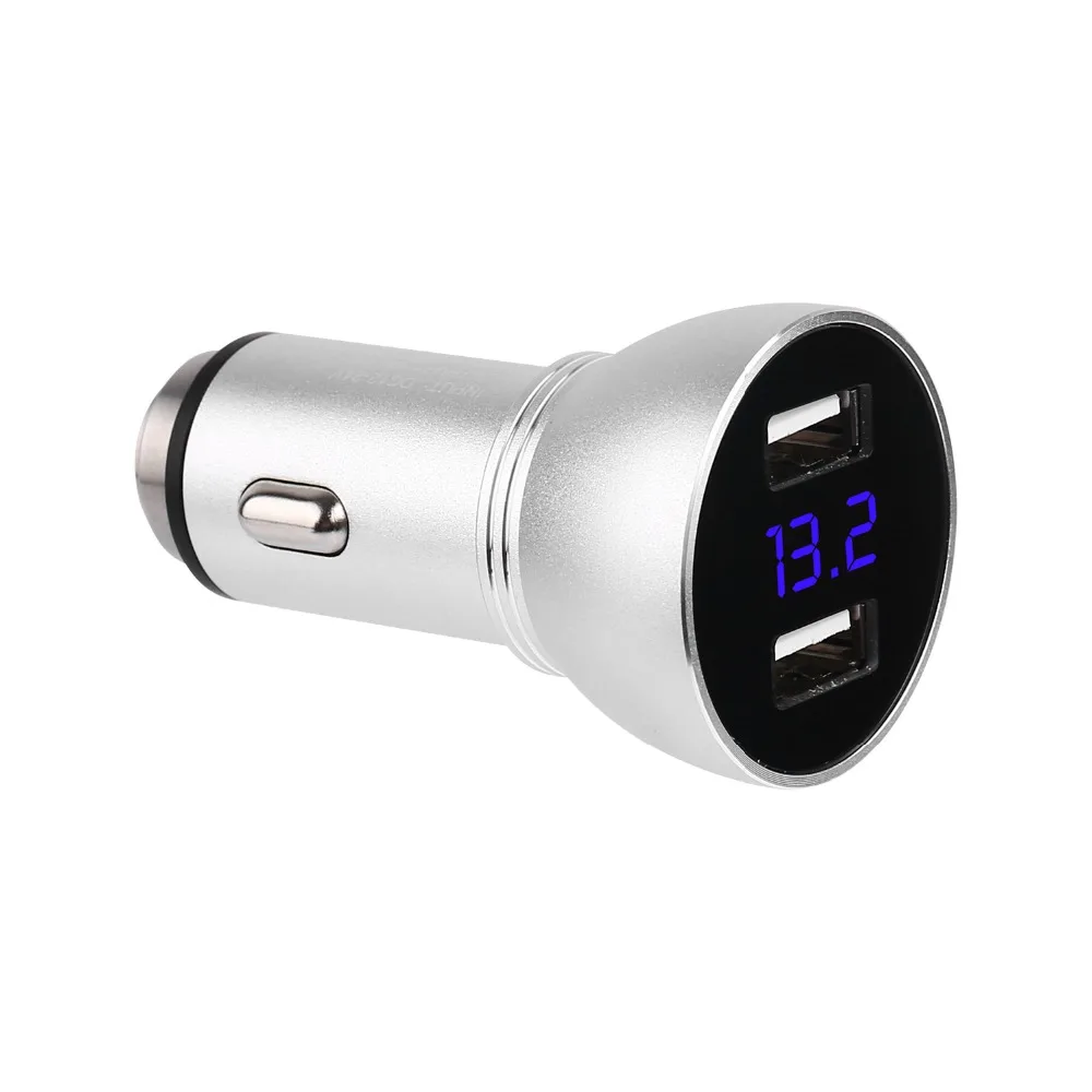 

Fast car charger,usb cable,2 USB car charger QC3.0+ 2.4a with LED display.