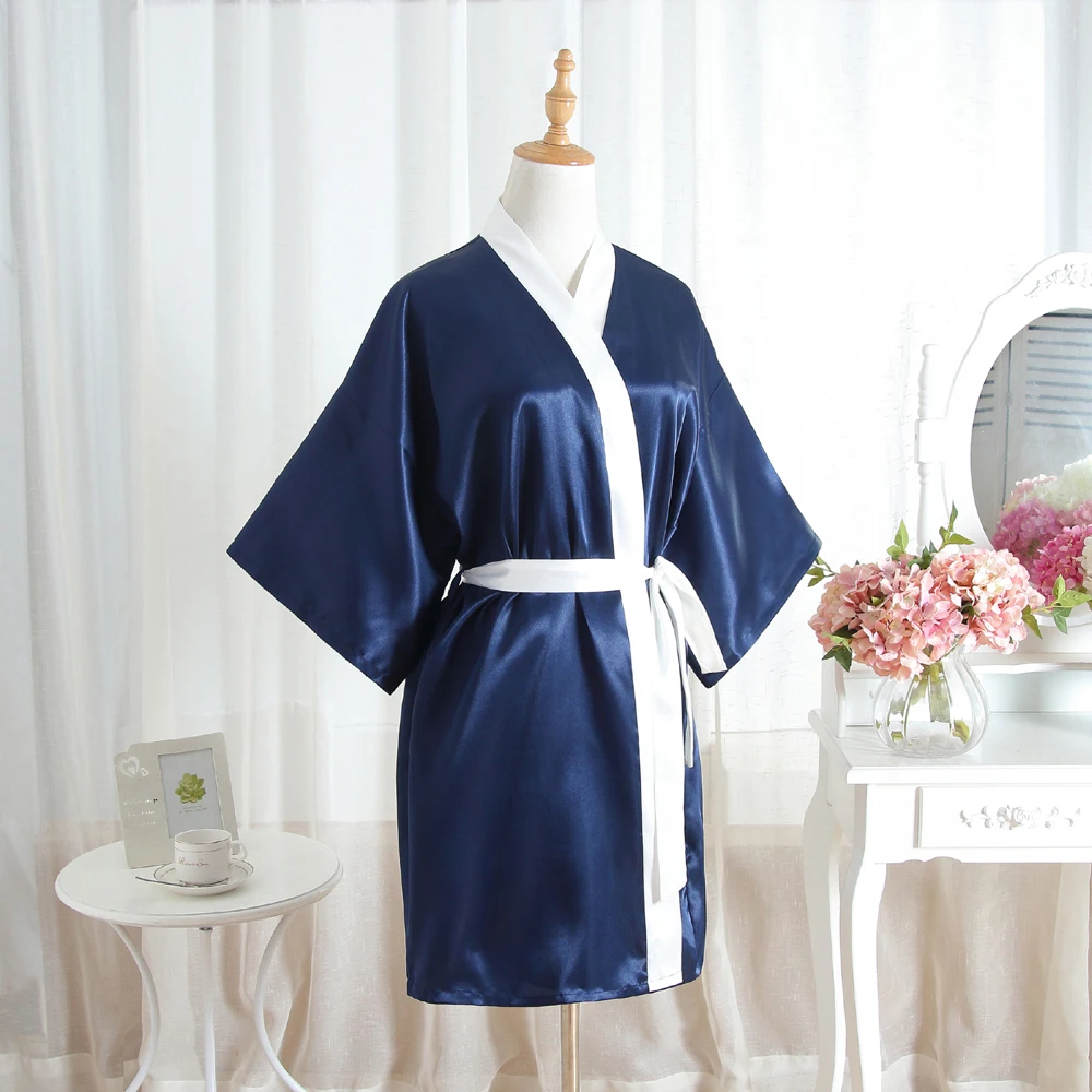 Размера плюс свадебные туфли для невесты или подружки невесты туалетн мини-кимоно красные женские короткие банный халат юката Ночная рубашка, одежда для сна, ночная рубашка
