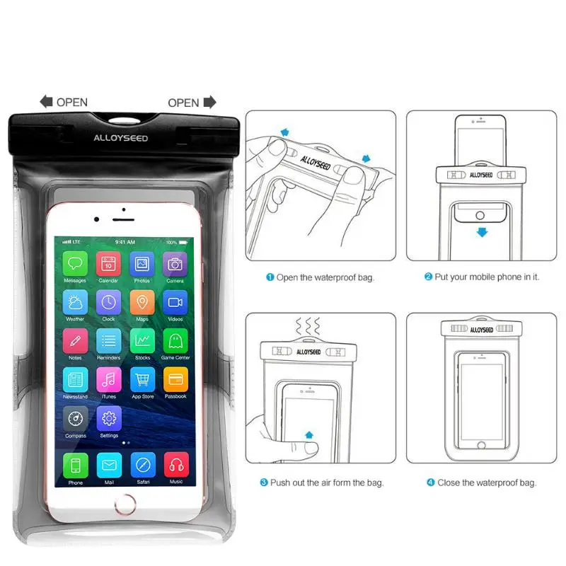 Водонепроницаемый чехол для мобильного телефона iPhone 6S Plus 6 Plus 6S 6 5S 5 5C 4S 4 подводный сухой Чехол для плавания