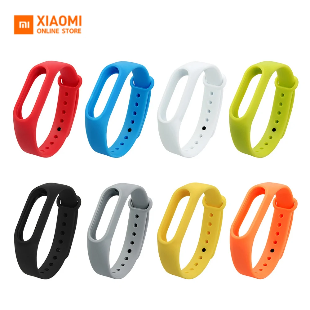 Xiaomi Mi band 2 Silicone Wrist Bracelet Belt Colorful Replacement watchband For Original Miband Strap Brim | Электроника