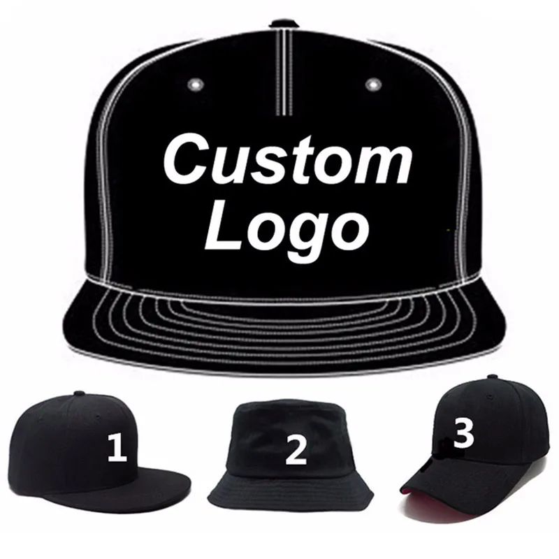 Small MOQ Customize Logo 3D Embroidery Trucker Football Golf Tennis Hiphop Full Close Fitted Snap Clasp Baseball Cap Custom Hat 1