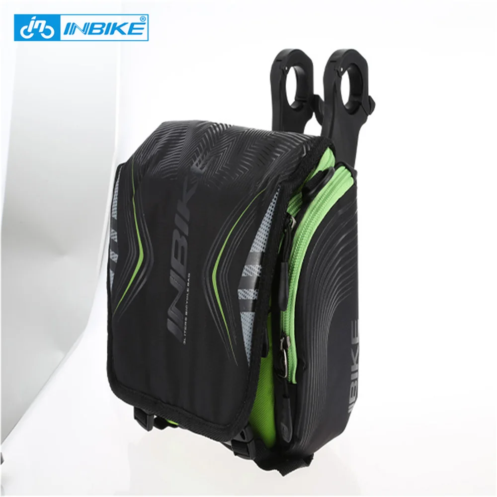 Discount INBIKE Bicycle Handlebar Bag Bike Front Pannier Basket Hanging Bag with Waterproof Cover Bike Handlebar Pack Bicycle Accessories 1