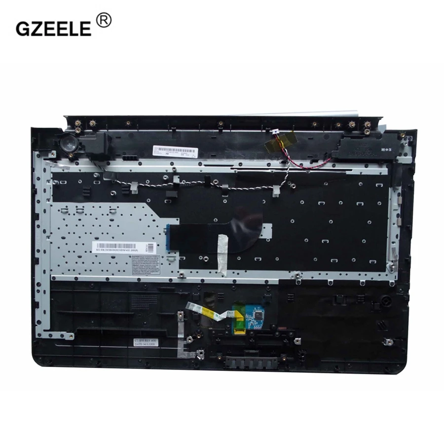 Teclado do Portátil dos Eua com Escudo Palmrest com Touchpad e Alto-falante c para Samsung Gzeele Novo Topcase Habitação Rc512 Rc510 Rc520 - Imagem 2