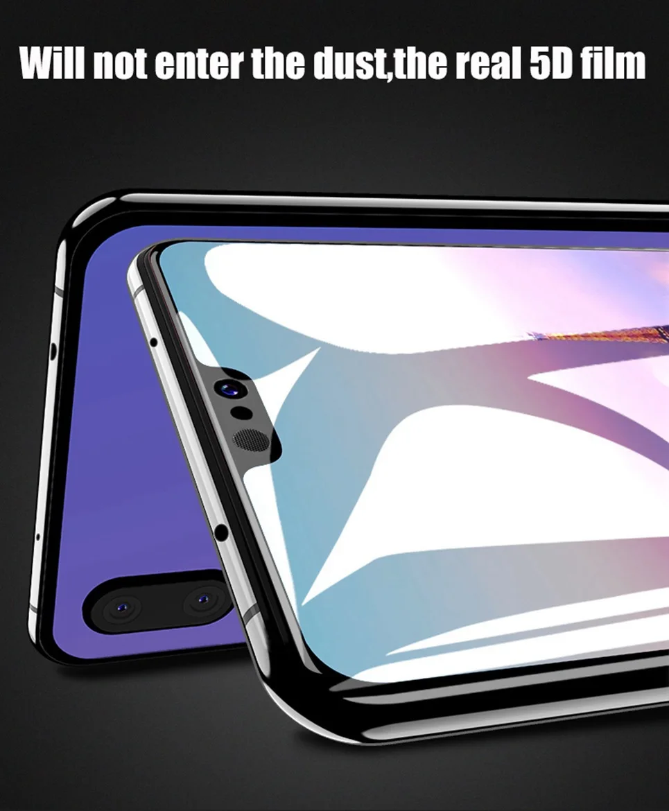 Tempered Glass For Huawei Honor 8X 5D 9H Full Cover Glass For Huawei Honor 8C P20 Lite P10 P Smart Nova 3 3i Screen Protector 3D (11)