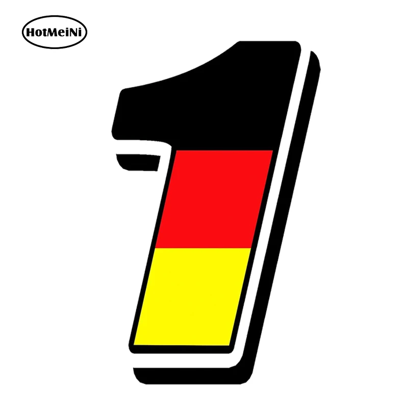 HotMeiNi Car Styling RACING NUMBERS VINYL GERMANY FLAG STICKERS MOTOCROSS MOTO GP AUTO CAR BIKE Waterproof  Accessories 13x10cm