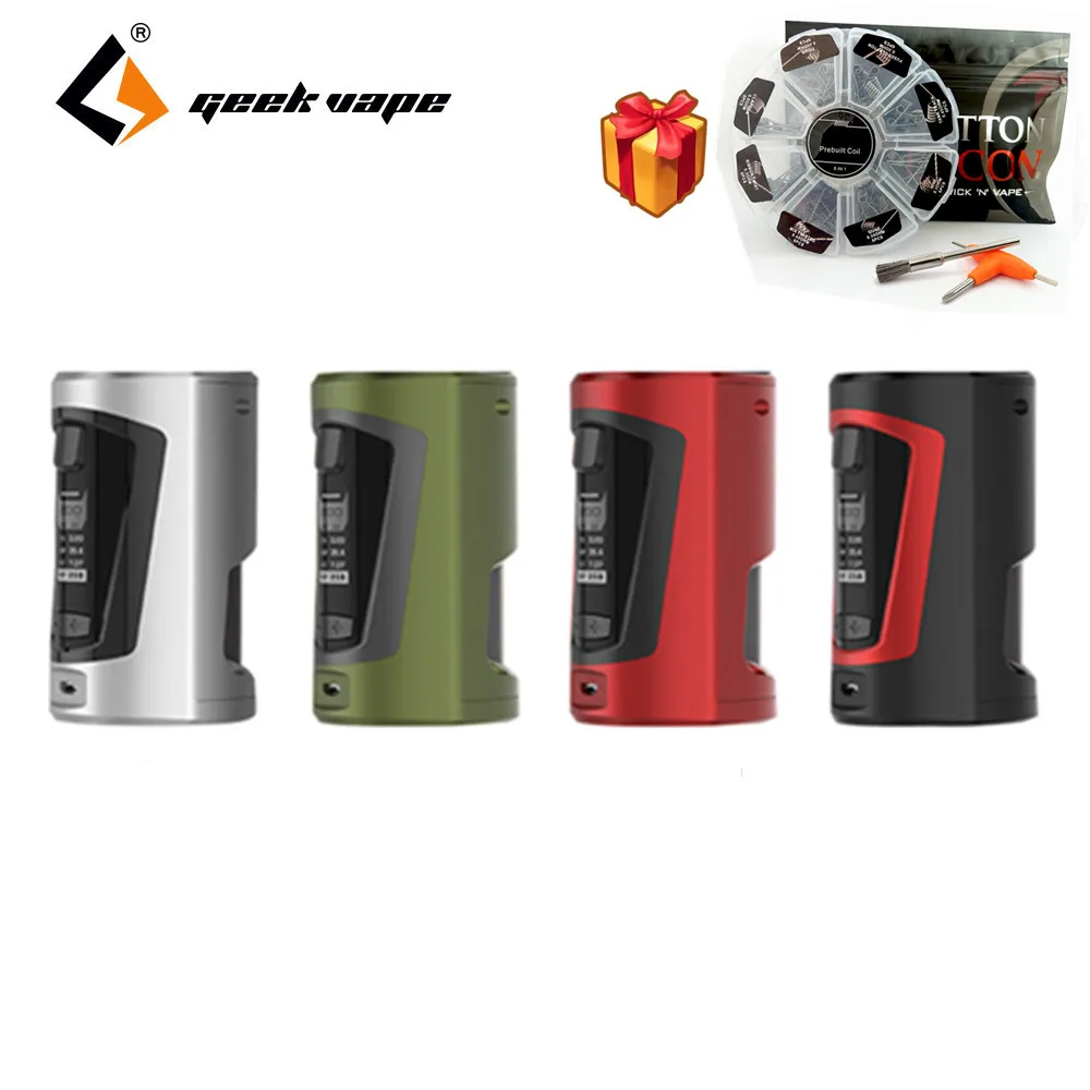 

Electronic Cigarette Original Geekvape GBOX Squonker 200W TC MOD with 8ml silicone Squeeze Bottle with 8 in 1 DIY Coils