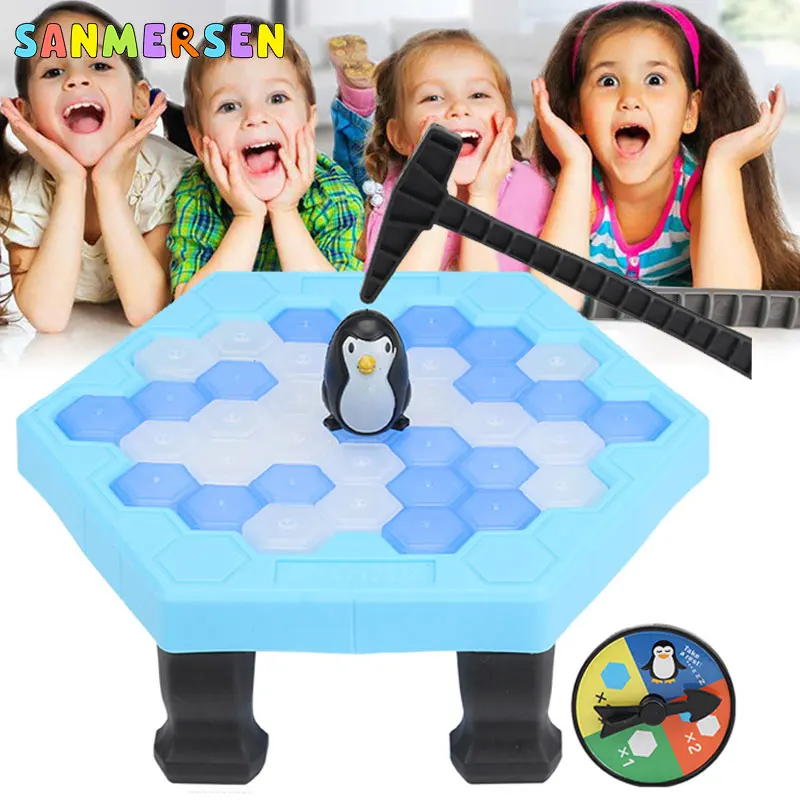 Мини-ловушка для животных, ледяной Пингвин, настольная игра, Детская игра для развития мозга, для родителей и детей, интерактивные развлекательные настольные игрушки, детские подарки