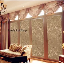 Золото матовое ультрафиолетовые со статическим зажимом прозрачный солнцезащитный крем для ванной комнаты пленка для украшения окна стикеры Гостиная декоратора