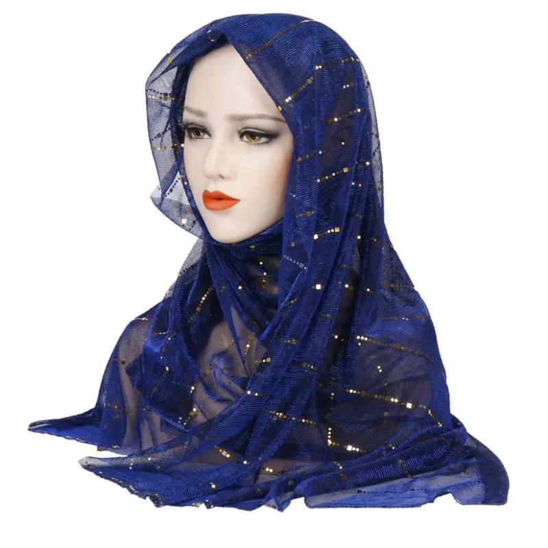 Мусульманский женский хиджаб головной убор шарф ислам ic платок турецкий ислам тюрбан бандана Женский шифон хиджаб - Цвет: DL