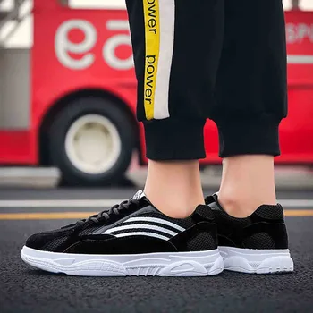 

Fashion Nice Quality Men'S Shoes Breathable Lace-up Versatile Travel Shoes Hard-Wearing Handsome Men'S Casual Sports Shoes Male