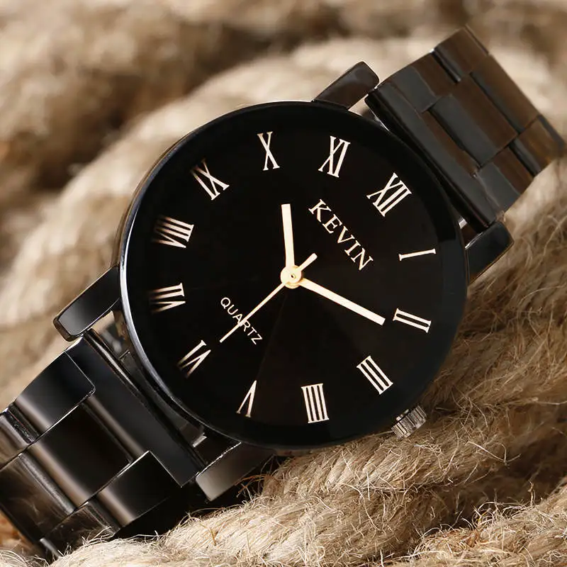 KEVIN модные уникальные часы для женщин браслет часы нержавеющая сталь Группа для мужчин кварцевые часы Стильные наручные часы reloj - Цвет: A
