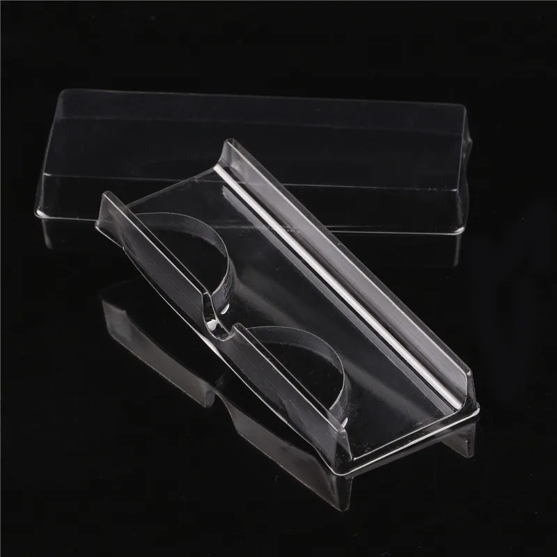 

100set Packing box for eyelash blank eyelashes plastic package all transparent lid tray Magnet Eyelashes DIY soft packing box