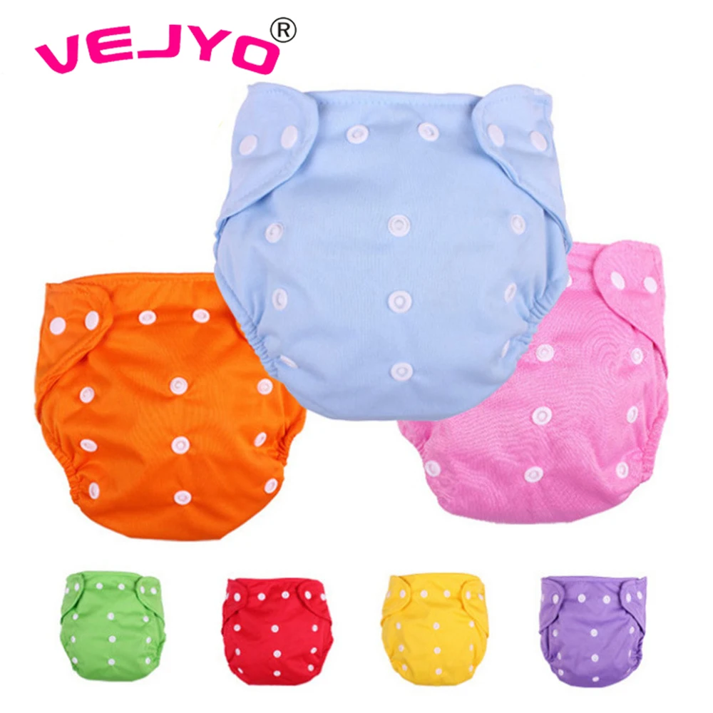 5pcs/lot Adjustable Size Newborn Pocket Modern Cloth Nappies Reusable